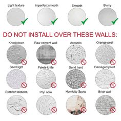 the instructions for how to install and use wall panels in different styles, sizes and colors