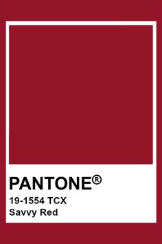 the pantone color is red and white