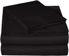 black sheet set on white background