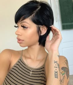 Short Pixie Straight Hair, Short Relaxed Hair, Short Sassy Hairstyles, Healthy Relaxed Hair, Pressed Natural Hair, Length Check