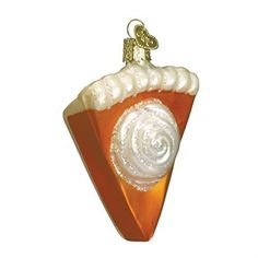 an ornament shaped like a slice of pie