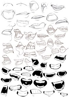 an image of different types of mouth shapes