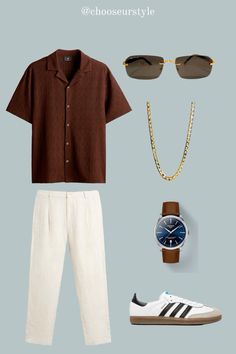 Cuban Style Men, Men Zara Outfits Summer, Zara Summer Outfits Men, Samba Shoes Outfit Men, Star Boy Outfits Men, Zara Mens Outfits, Starboy Summer Outfit, Clean Men Outfit, Zara Style Men