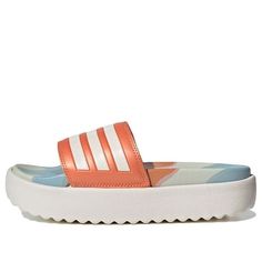 (WMNS) adidas x Marimekko Aqualette Ocean Clogs 'Lokki' HP6730 Spring Sports Non-slip Slides, Spring Sports Slides With Non-slip Design, Spring Sports Slides With Non-slip Details, Sporty Flat Adidas Slides, Adidas Sporty Flat Slides, Sporty Low-top Sandals For Spring, Sporty Slides With Round Toe And White Sole, Sporty White Summer Clogs, Adidas Casual Slides For Spring