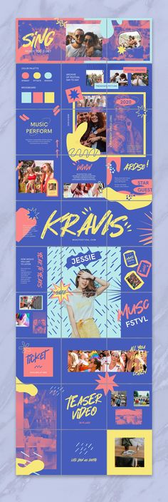 the back cover of an album with various images on it and text that reads k - pop