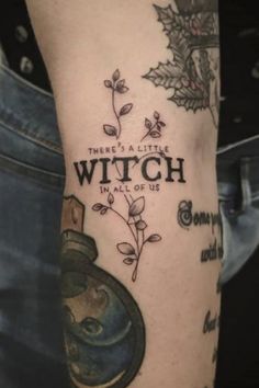 there is a little witch in all of us tattoo