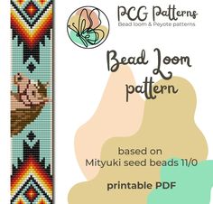 the bead loom pattern is designed to look like a cat