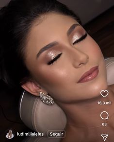 Shimmery Eye Makeup, Glam Bride Makeup, Ball Makeup, Wedding Eye Makeup, Prom Makeup Looks, Beauty Makeup Tutorial, Neutral Makeup, Makeup Eye Looks