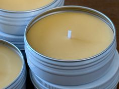 Tallow candle made with 100% grass fed beef tallow and organic beeswax and organic essential oils Lavender+ Lemon.  Low temp processing and shipped in metal container with screw top lid .  "Smokeless cherry-wood" Wood wick or Cotton wick ! Your choice ! Tallow Candle, Tallow Candles, Essential Oils Lavender, Esential Oils, Beef Tallow, Lavender Lemon, Beeswax Candle, Metal Containers, Lavender Candle