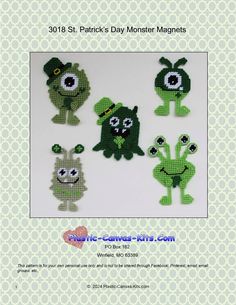 an image of some cute little green monsters