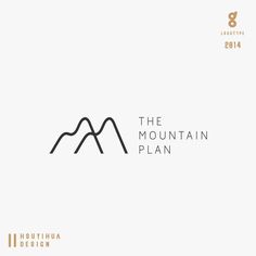 the mountain plan logo on a white background