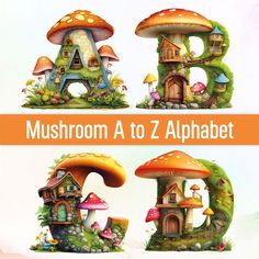 the mushroom houses are all in different shapes and sizes