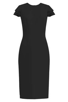 Estella Dress - All Colors Sheath dress with Butterfly Sleeves – Caeli Couture Sleek Stretch Sheath Dress, Sleek Sheath Stretch Dress, Sleek Dresses With Straight Neckline And Stretch, Elegant Office Dresses With Stretch, Sleek Bodycon Knee-length Dress, Classic Bodycon Short Sleeve Midi Dress, Classic Bodycon Midi Dress With Short Sleeves, Classic Stretch Sheath Bodycon Dress, Classic Sheath Bodycon Dress