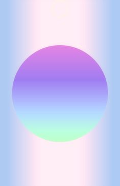 an oval shaped object is shown in pastel colors