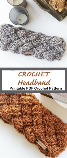 crochet headband pattern with text overlay