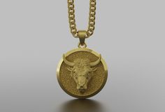 Personalized Taurus Birthday Gifts Gold Bull Pendant Zodiac Necklace Birthday Gift for Him - Men's Yellow - Rose - White Charm Constellation *ITEM DETAILS* ⭐ Material: 8K - 14K - 18K Gold ⭐ Pendant Diameter: 27x27mm ⭐ 18K Weight: 12.37 (-1 +1) Grams ⭐ 14K Weight: 10.70 (-1 +1) Grams ⭐ 10K Weight: 9.30 (-1 +1) Grams ⭐ Bail Size: 6mm Chain can get through ⭐ Chain Thickness: 3.75mm ⭐ Chain Weight: 7-11mm Between 18-24 Inches 🚚 Processing time 1-3 business days ✈️ Shipping may take 1-5 days with *F Taurus Birthday, Gold Animals, Historical Jewellery, Zodiac Necklace, Zodiac Necklaces, Birthday Gift For Him, Mens Pendant, Handmade Gold