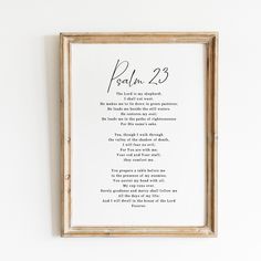 a wooden frame with a poem on it