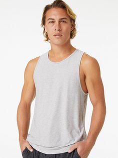 A classic fit tank made in your favorite crazy-soft CloudKnit fabric. This summer staple has a hint of stretch, making it perfect for everything from dog walking to everyday wear. Activewear Tops, Men's Activewear, Outdoor Voices, Men's Tops, Summer Staples, Mens Activewear, Dog Walking, Active Wear Tops, This Summer