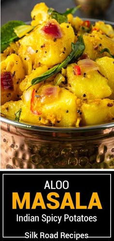 Aloo masala is a warm potato dish filled with earthy spices and tons of flavor. This Indian-inspired dish makes for a great side!rn Masala Potatoes Recipe, Indian Spiced Potatoes, Indian Spicy Potatoes, Potato Dosa Recipe, Indian Potatoes Recipes, Indian Potato Recipes Side Dishes, Indian Aloo Recipe, Indian Potato Salad, Spicy Indian Food Recipes Vegetarian