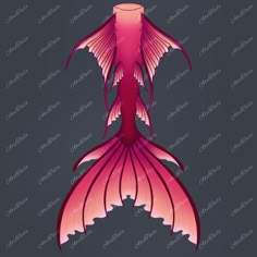 an image of a pink and red fish