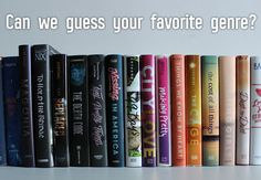 a row of books with the words can we guess your favorite gene?