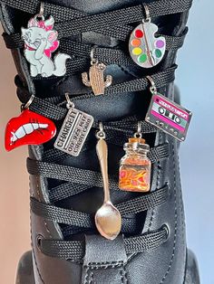 This Shoe Clips item by XxccessoryPlug has 112 favorites from Etsy shoppers. Ships from Frederick, MD. Listed on Sep 22, 2024 Shoe Charm Ideas, Converse Charms, Bauer Roller Skates, Shoe Decorations Diy, Sneaker Decor, Custom Shoe Designs, Shoe Charms Diy, Shoe Lace Charms, Sneaker Accessories