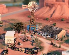 an old western town is depicted in this screenshot