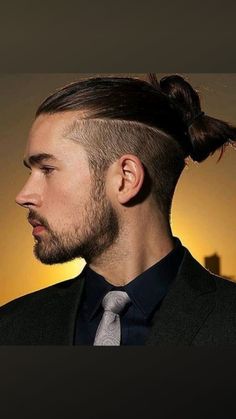 Men's Undercut, Men's Long Hair, Long Hair Undercut, Mens Long Hair Undercut, Mens Ponytail Hairstyles, Curly Fade, Undercut Ponytail, Man Bun Undercut, Wavy Hair Styles