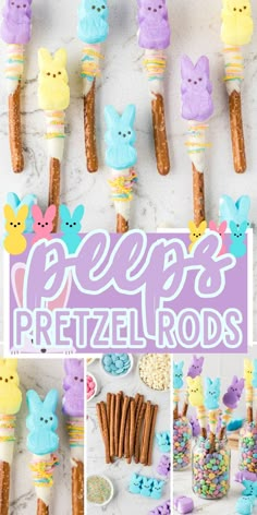 peep's pretzel rods are the perfect treat for easter and spring