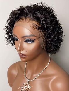 Pixie Cut Wig Human Hair 13x1 Lace Frontal Wigs Human Hair Short Bob Human Hair Wigs For Black Women Pixie Cut Curly, Hair Wigs For Black Women, Hair Stores, Lace Frontal Wigs, European Hair, Wig Short, Pixie Cut Wig, Wigs Hair, Wig Human Hair