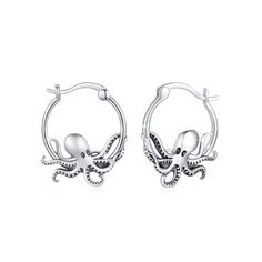 an image of octopus hoop earrings