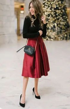 29+ Dazzling Holiday Party Outfits That Will Make You Shine Classy Christmas Party, Christmas Outfit Ideas For Women Classy, Cozy Christmas Outfit, Lunch Outfit, Christmas Dress Women