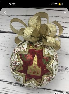 Quilted Fabric Ornaments, Fancy Christmas Ornaments, Fabric Balls, Farmhouse Fabric, Folded Fabric Ornaments, Quilted Christmas Ornaments, Christmas Blessings, Styrofoam Ball