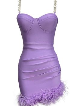 Kadence Crystal Chain Bandage Dress | Dress In Beauty Purple Dress Design, Strappy Mini Dress, Club Party Dresses, Crystal Chain, Evening Dresses Elegant, Dress Silhouette, Spring Summer Dress, Versatile Dresses, Club Dresses