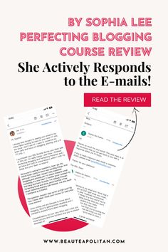 the text reads, she actively responds to the e - mails read the review