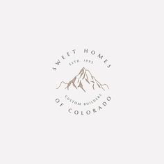 the logo for sweet homes of colorado, which is located on top of a mountain