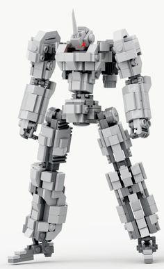 a large robot made out of lego blocks