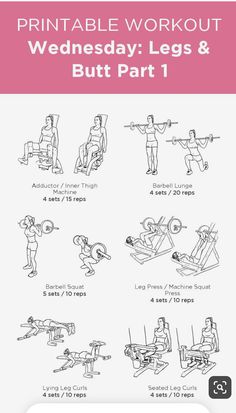 the printable workout guide for women and men