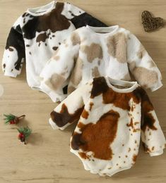 How cute are these? And comfy for your little ones Available in different color & sizes ~ **24 month DARK BROWN** is restocking and will ship end of November Fleece Jumpsuit, Cow Nursery, Western Baby, Western Babies, Trendy Baby Clothes, Christmas Gifts For Girls, Winter Baby, Trendy Baby