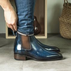 The Fulton St. Chelsea Boot No. 5340 - Express Lane 5 Chelsea Shoes, Patina Style, Narrow Waist, Mens Dress Boots, Custom Made Shoes, Cuban Heels, Old Shoes, Chelsea Boots Men, Slip On Boots