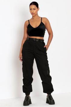 Black Cargo Pants Women, Military Pants, Black Milk Clothing, Stylish Women Fashion, Black Cargo Pants, Black Milk, Buckle Belt