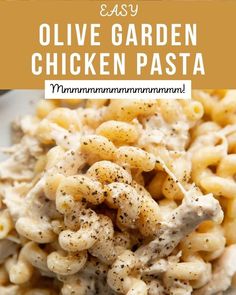 an easy and tasty chicken pasta recipe that's ready in less than 30 minutes