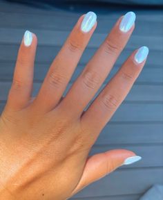 baby blue chrome nails Blue With White Chrome Nails, Preppy Chrome Nails, Blue Pearl Chrome Nails, Colorful Crome Nails, Carribean Cruise Nails, Light Blue Glazed Donut Nails, Light Blue Chrome Nails Short, Powder Blue Chrome Nails, Light Blue Chrome Acrylic Nails