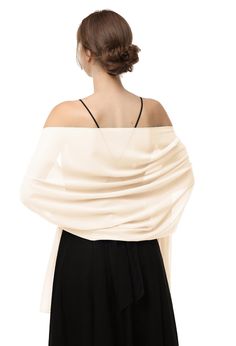 PRICES MAY VARY. Two sizes of the Wedding Stole are available, 200*48cm and 200*73cm Material: High Quality upgraded chiffon fabric, Featuring with Lightweight, Soft, Smooth, super Comfortable and Breathable. suitable for all seasons. This soft chiffon shawl is perfect as a must-have accessory for your evening dress, wedding dress, bridesmaid dress, cocktail dress, prom dress, party dress, homecoming dress, long beach dress. Wear this Soft Bridal Scaf with your dress, make you get more complimen Homecoming Dress Long, Elegant Shawl, Chiffon Hijab, Chiffon Shawl, Simple Black Dress, Chiffon Wrap, Long Beach Dress, Chiffon Evening Dresses, Dress Women Elegant