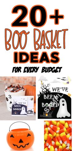 the top 20 halloween boo - basket ideas for every budget, including pumpkins and candy