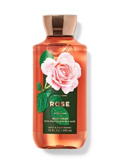 What it does: gently cleanses your skin with a rich, bubbly lather. Bath And Body Works Body Wash, Rose Shower Products, Bath And Body Works Rose, Bubbly Rose Bath And Body Works, Bath And Body Works Rose Lotion, Body Wash Rose, Rose Body Wash, Rose Shower Gel, Bath & Body Works