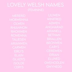 the names of lovedy flesh names on a pink background