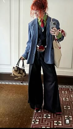 <3 Snazzy Outfits, Dandy Outfits For Women, Unconventional Outfit, Jacket Style Woman, Maximalist Outfit Women, Gameshow Host Outfits, Casino Costume, Outfit For Event, Colorful Suit Women