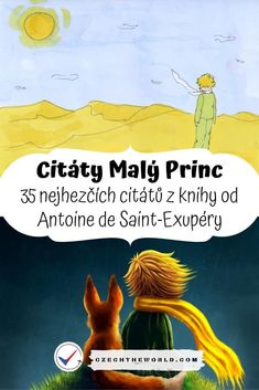 an image of a person with a dog in front of them and the words citay maly princ on it