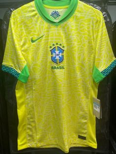 the shirt worn by brazil is on display